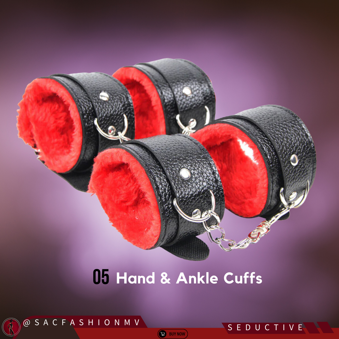 Heat Of The Passion Restraint Kit - Red & Black